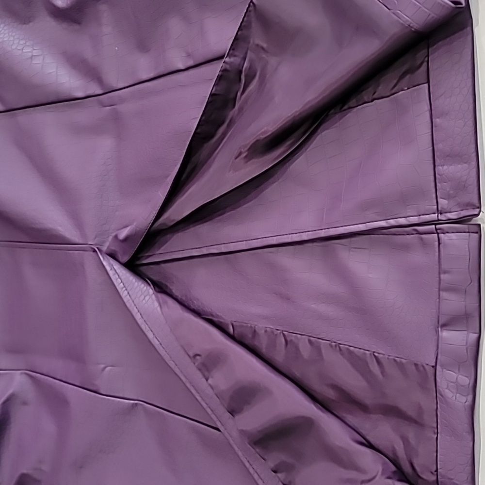 Suicide Squad Pleather Croc Print Trench Coat Purple Medium - Picture 8 of 17